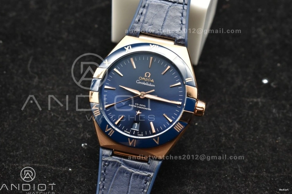 Blue On Clone 1:1 A8900 Super Constellation YG Strap Blue Gummy Dial Ceramic Edition Best VSF Blue 0304